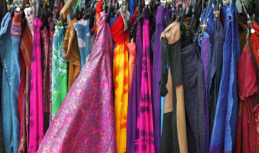 Fiber reactive dyes are often used to make tie-dyed clothing.