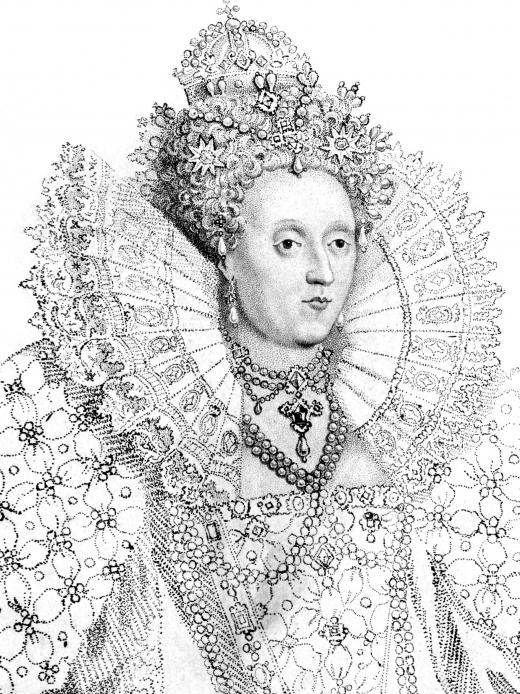 Queen Elizabeth I was said to enjoy embroidery.