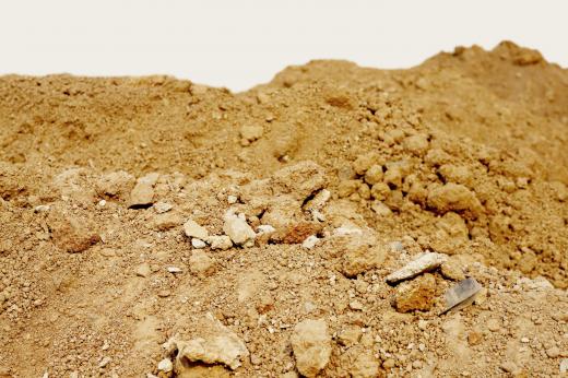 Chalky soil usually has rocks of various sizes mixed in.