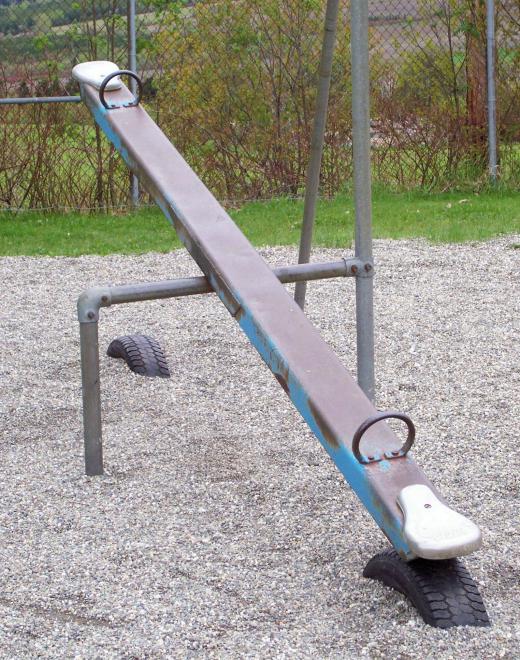 Jungle gyms may include seesaws.