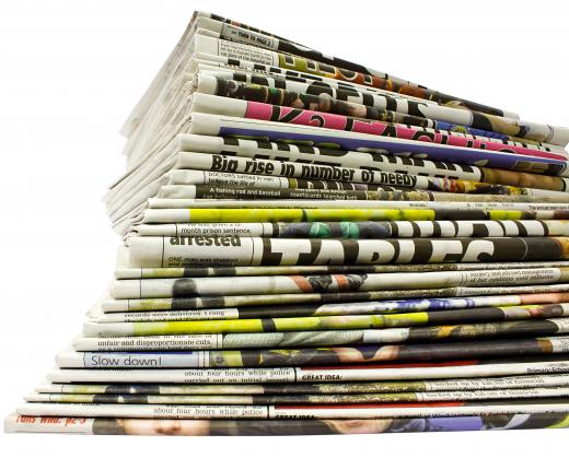 Newspapers are a common reading material people take into the bathroom.