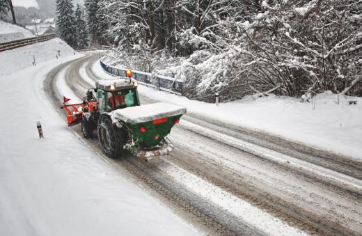 Calcium chloride is an ice melt used to remove ice from roadways.