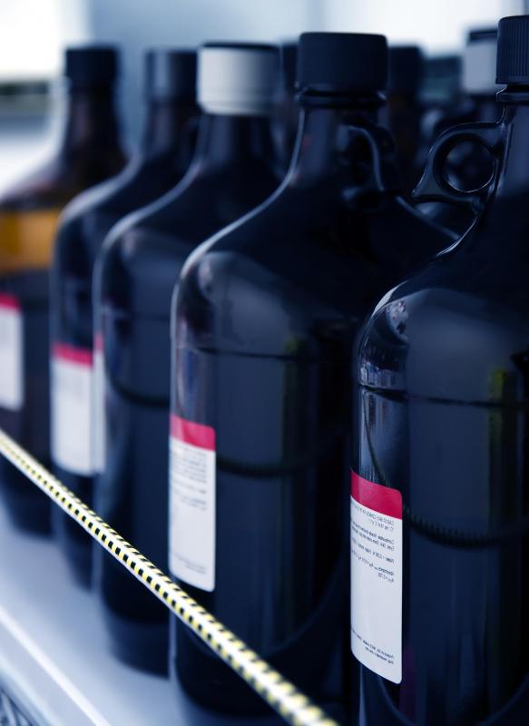 Solvents may be used around the home or in the workplace for cleaning purposes.