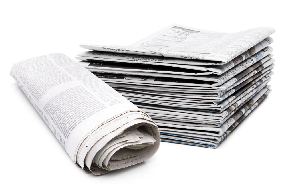 Old newspapers can be used as mulch.