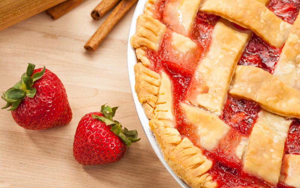 Strawberries are a common pie filling.