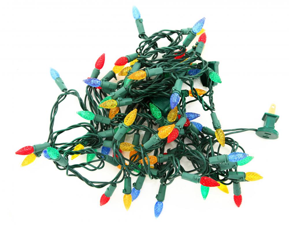Regular Christmas lights can get hot, so only low-heat lights should be used on a flocked tree.