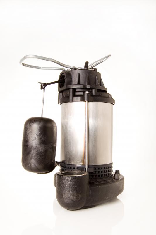Sump pump for a residential basement.