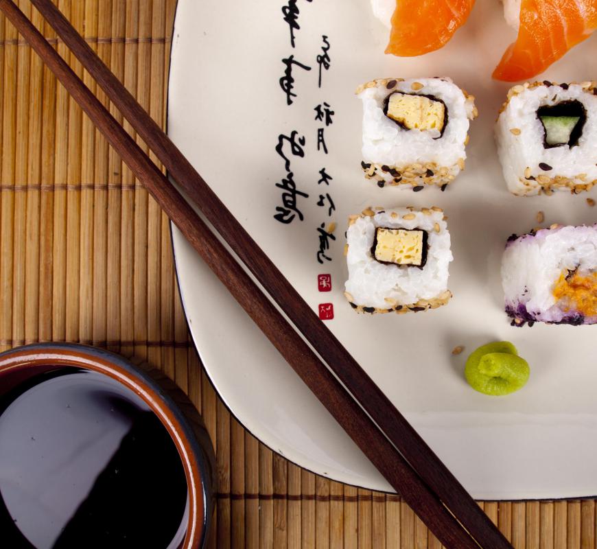 Calabash may be used in sushi.