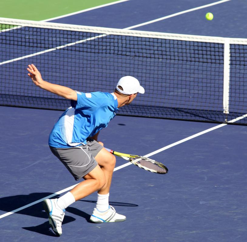 Some large roof decks feature a tennis court.