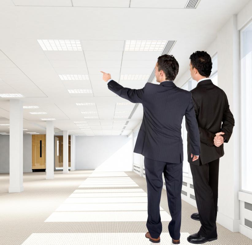 Maintenance of an office building includes taking care of the surrounding property.