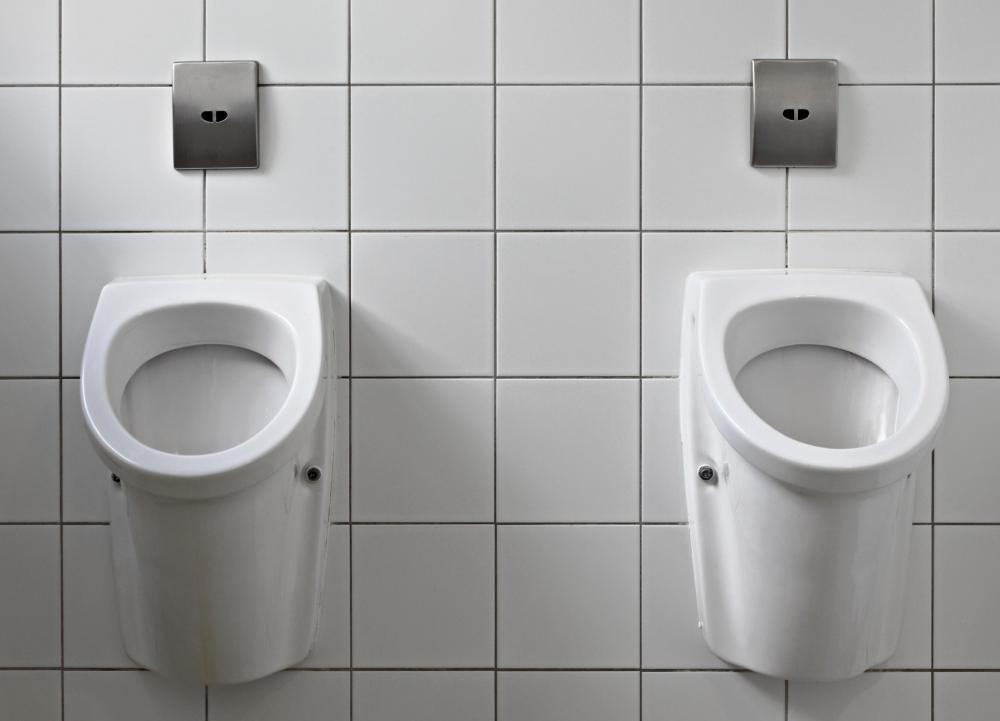 Some urinals feature a movement activated sensor for flushing.