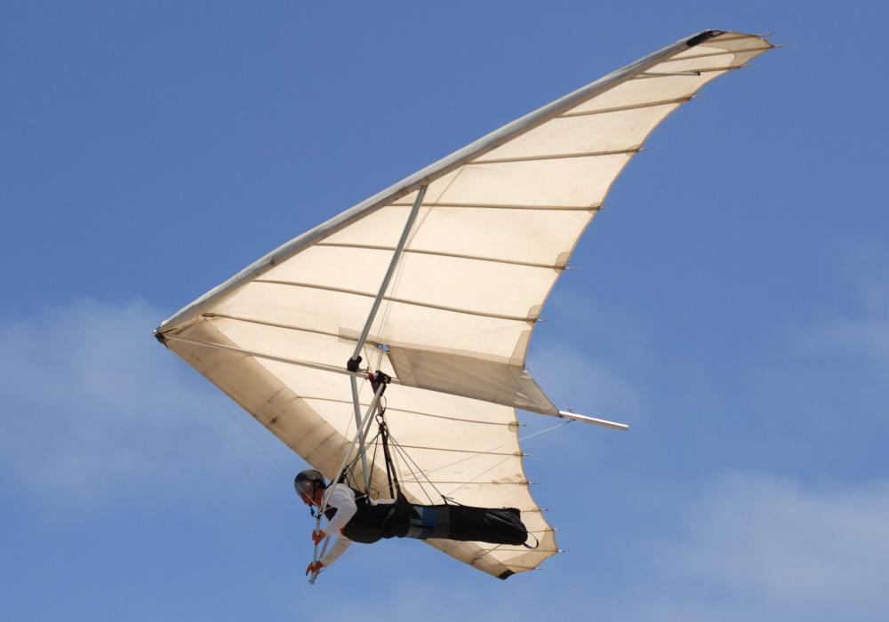 Ripstop fabric's durable properties make it ideal for hang glider and parasail wings.