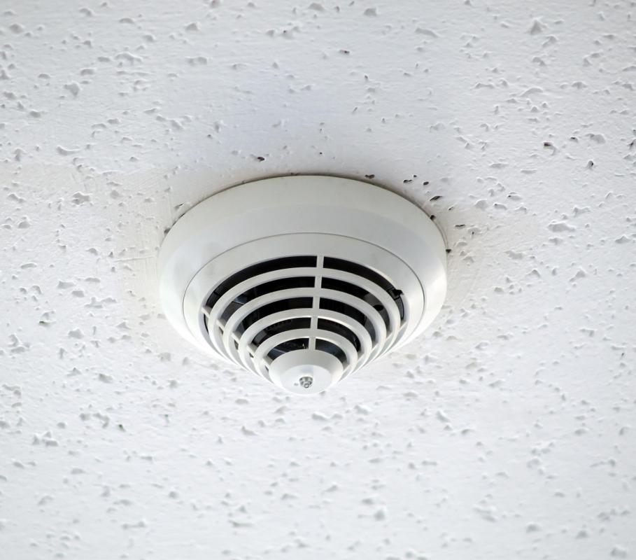 Smoke detectors can detect trace amounts of smoke before a person realizes there's a fire.