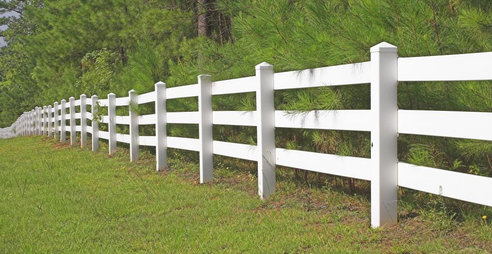 Rail fencing is popular on horse farms.