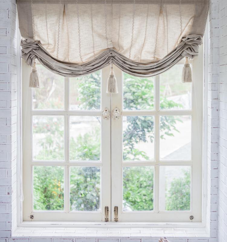 Window treatments are often as aesthetic as functional.