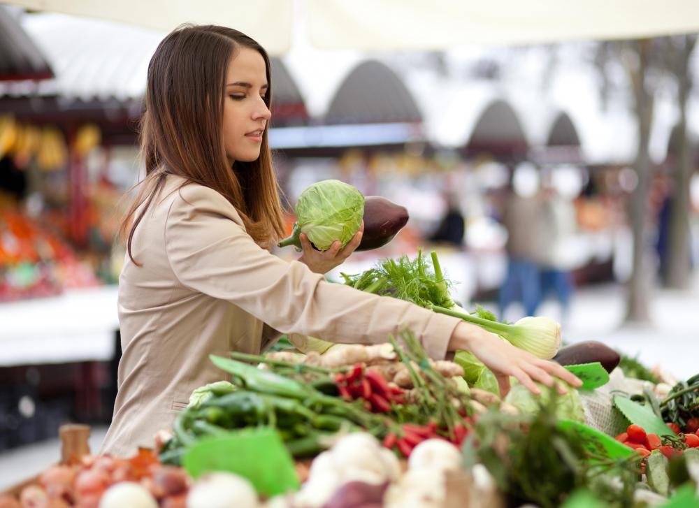 A market garden typically sells goods at a farmer's market.