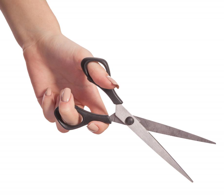 Dressmaker's shears are made for those who are right- or left-handed.