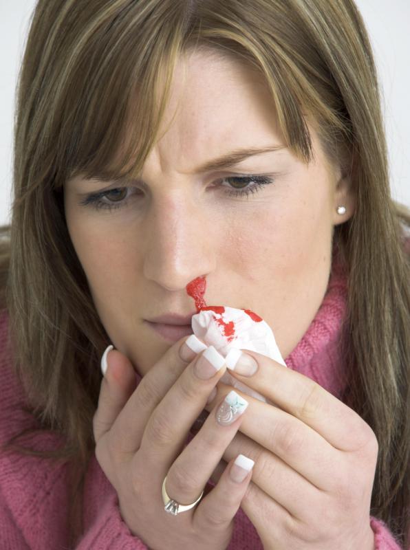 Exposure to formaldehyde over time can lead to nosebleeds.