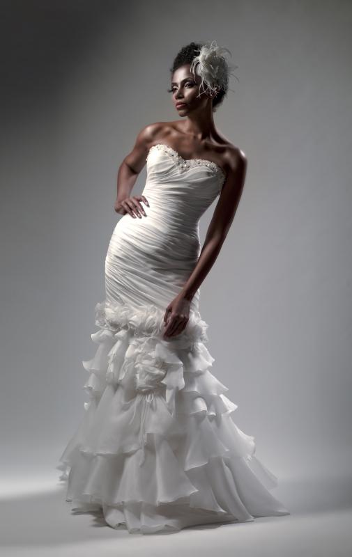 Organza is often used in wedding dresses.
