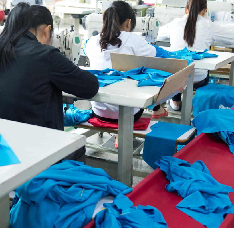 Rayon is used in a variety of textile manufacturing applications, including shirts and skirts, and appears in both woven and knitted forms.