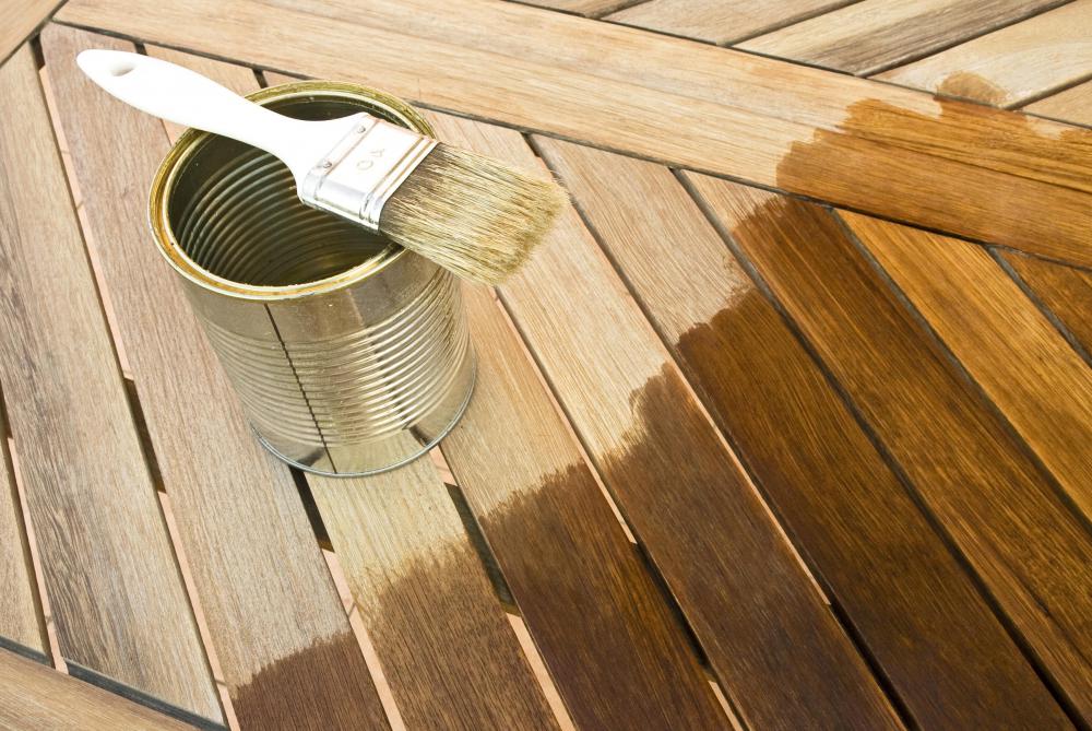 Staining decks is a form of preventive maintenance.