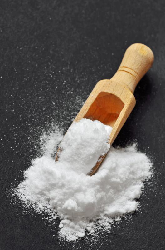Baking soda can help absorb odors in the refrigerator.