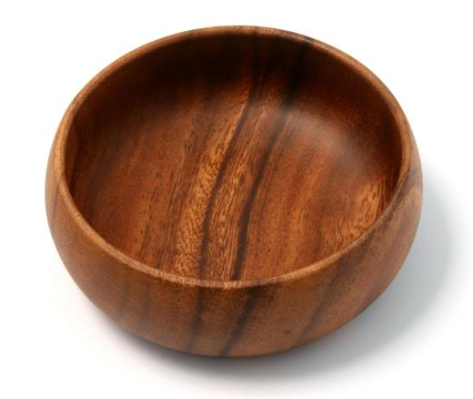 An Asian walnut bowl.