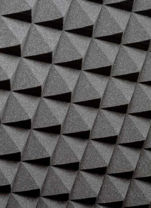 Acoustic foam for soundproofing.