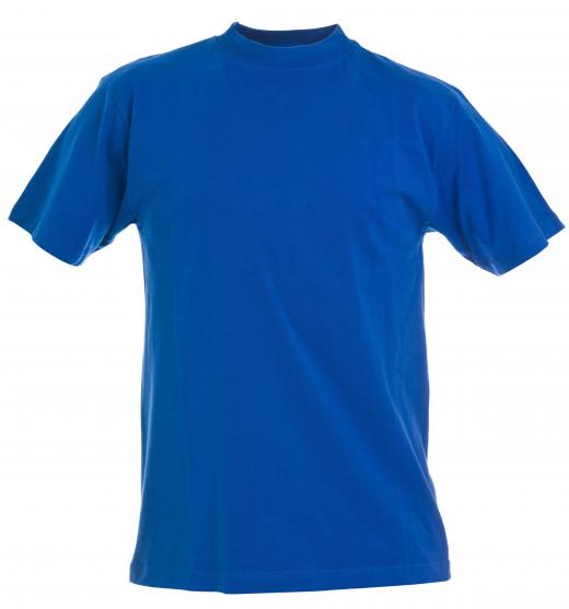 T-shirts are commonly made of jersey fabric.