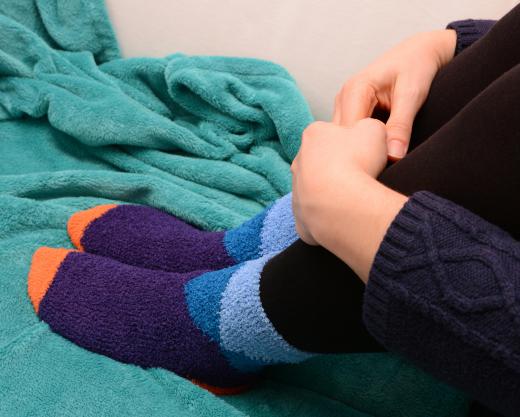 Fleece may be used to make cold weather socks.