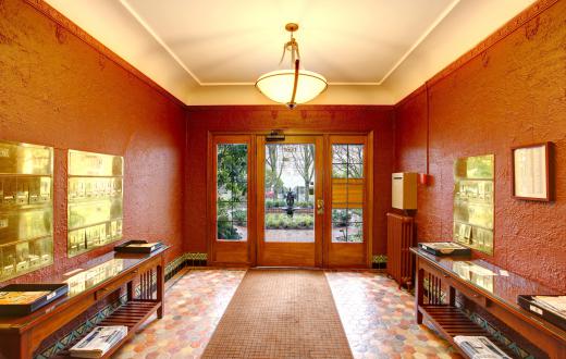 Generally, a product that is not porous and easier to clean is a good choice for foyer flooring.