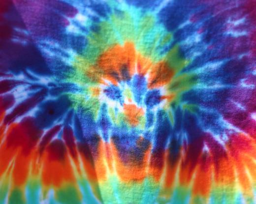 Tie dye was very popular in the 1960s and '70s.