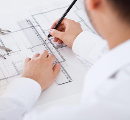 Blueprints are used in house renderings.