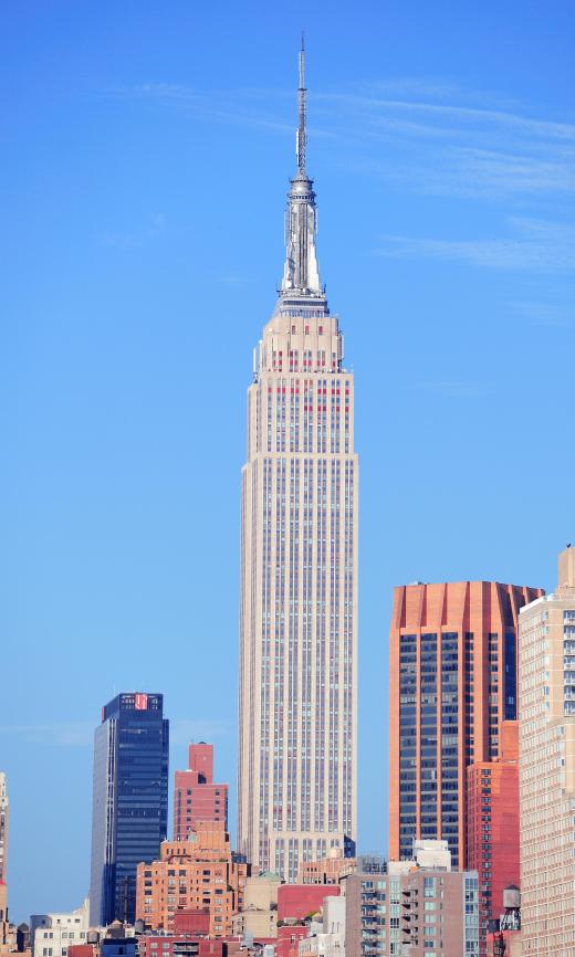 The Empire State Building is an example of art deco style.