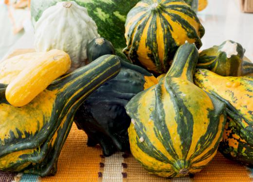 Gourds, the dried fruit of a number of plants, are often used as bowls or other types of containers.