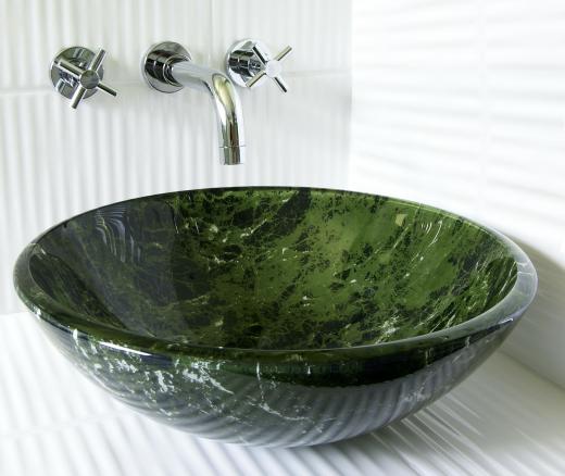 Countertop basins are available in a variety of styles.