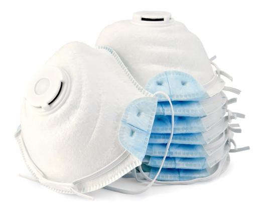 A respirator mask should be worn when working with latex spray paint.