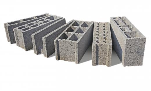 Cinder blocks can be used to build cement walls.