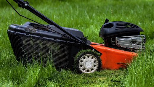 Nearly all gas-powered lawn mowers use a belt to drive the blade.