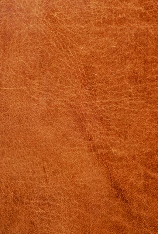 Leather is a durable fabric, commonly used for upholstery.