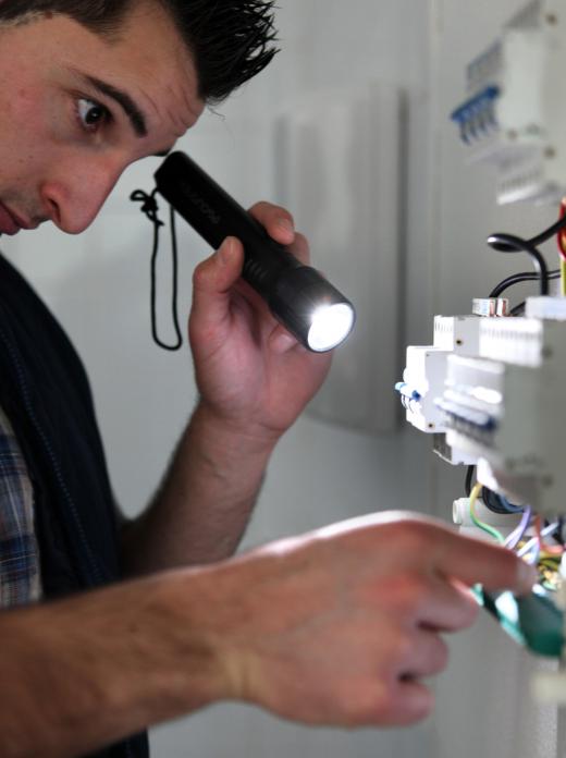 GFCI circuits can be installed in the breaker box, or at the outlet itself.