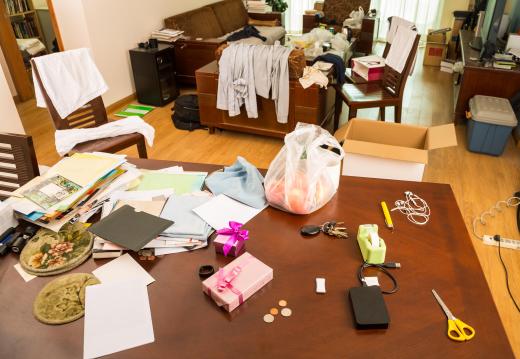 Hoarding cleanup should be taken one room at a time.