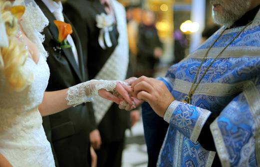 A party tent might be used for a wedding ceremony or reception.