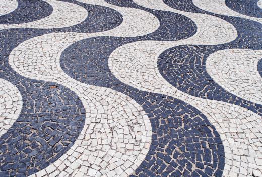 Portland cement based grout is good for creating mosaics.