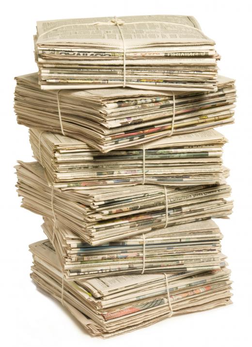 Newspapers can be recycled into paper mache and other craft projects.