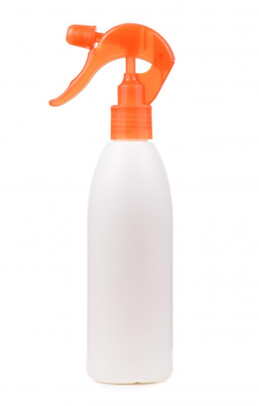 A mixture of bleach in a full spray bottle may be used to remove mildew from clothing.