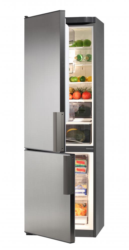 A refrigerator can often be cleaned and painted.