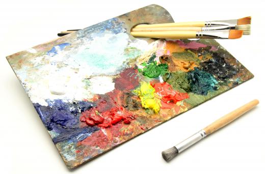 Oil paints can take several weeks to completely dry.