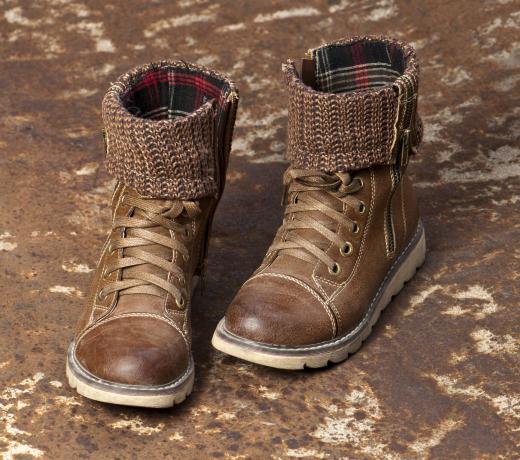 Boots are often stored in a mud room.