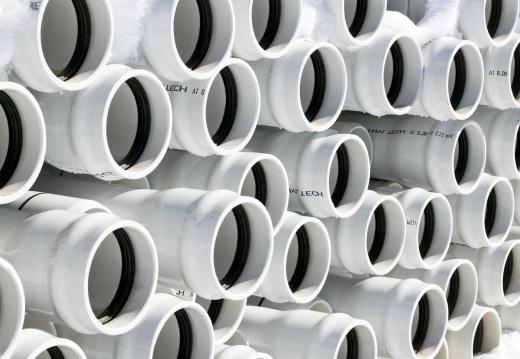 PVC drain pipe is usually used in plumbing applications.